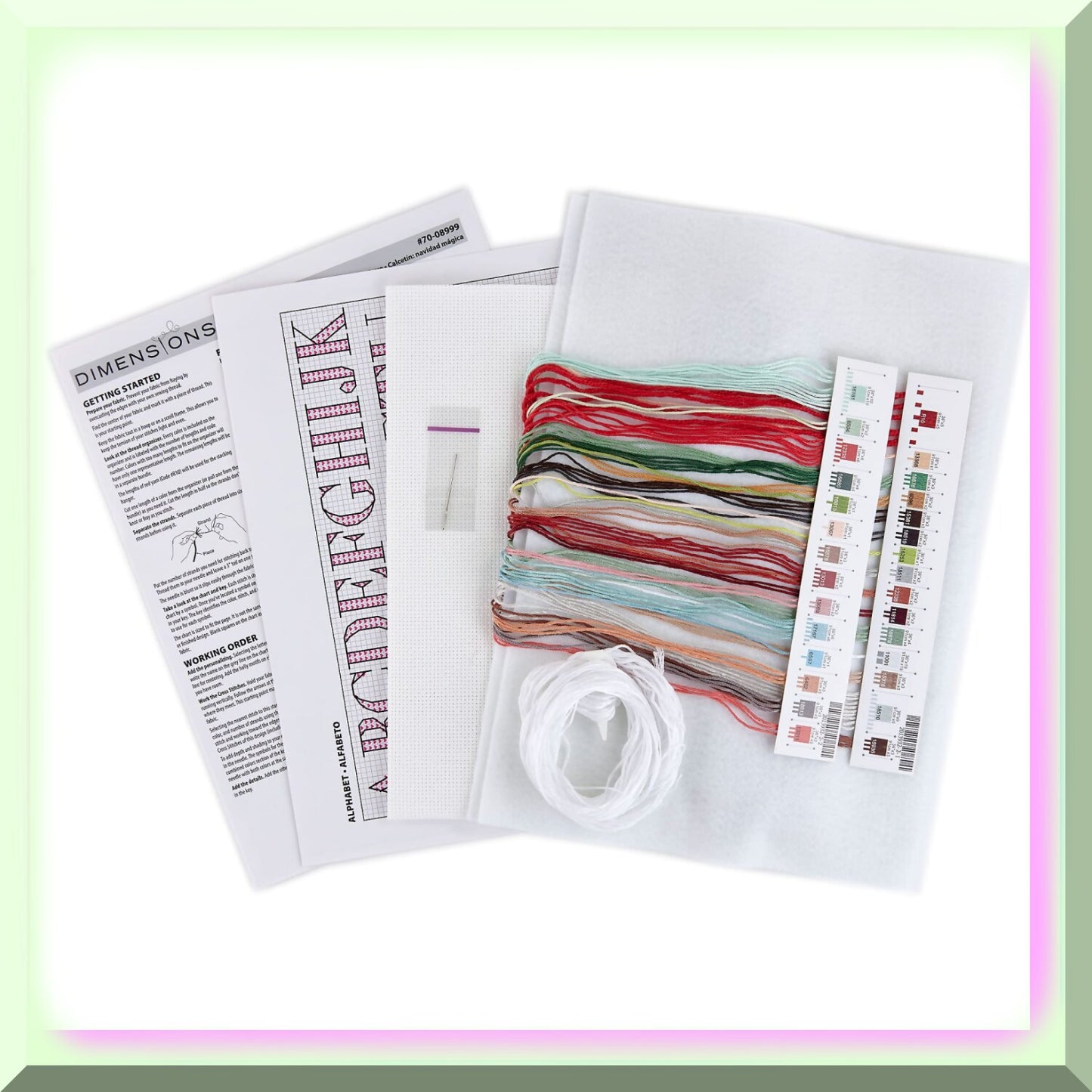 Personalized Cross Stitch Stocking Kit for Holiday Decor