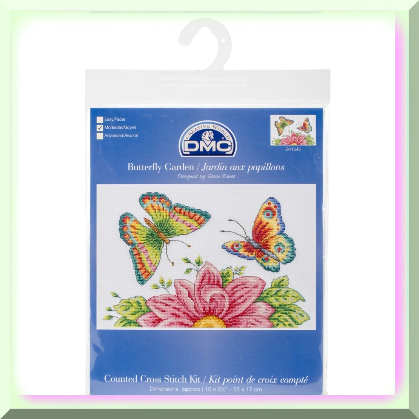 Butterfly Garden Cross Stitch Kit for Beginners