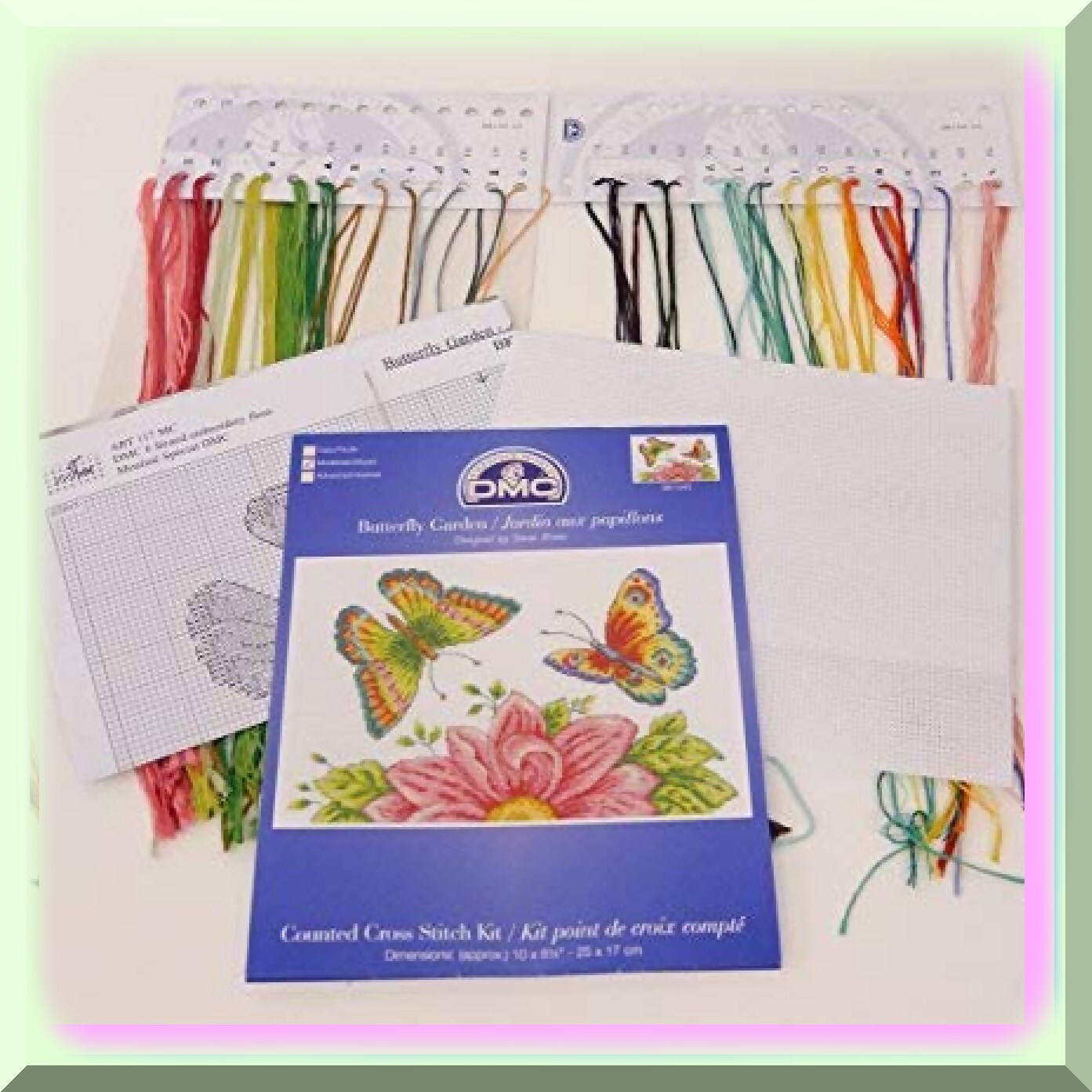 Butterfly Garden Cross Stitch Kit for Beginners