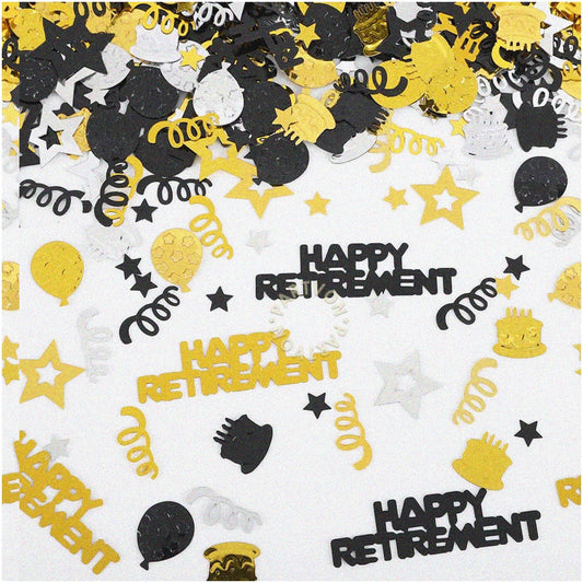 Golden Retirement Celebration Confetti, 1.6 oz