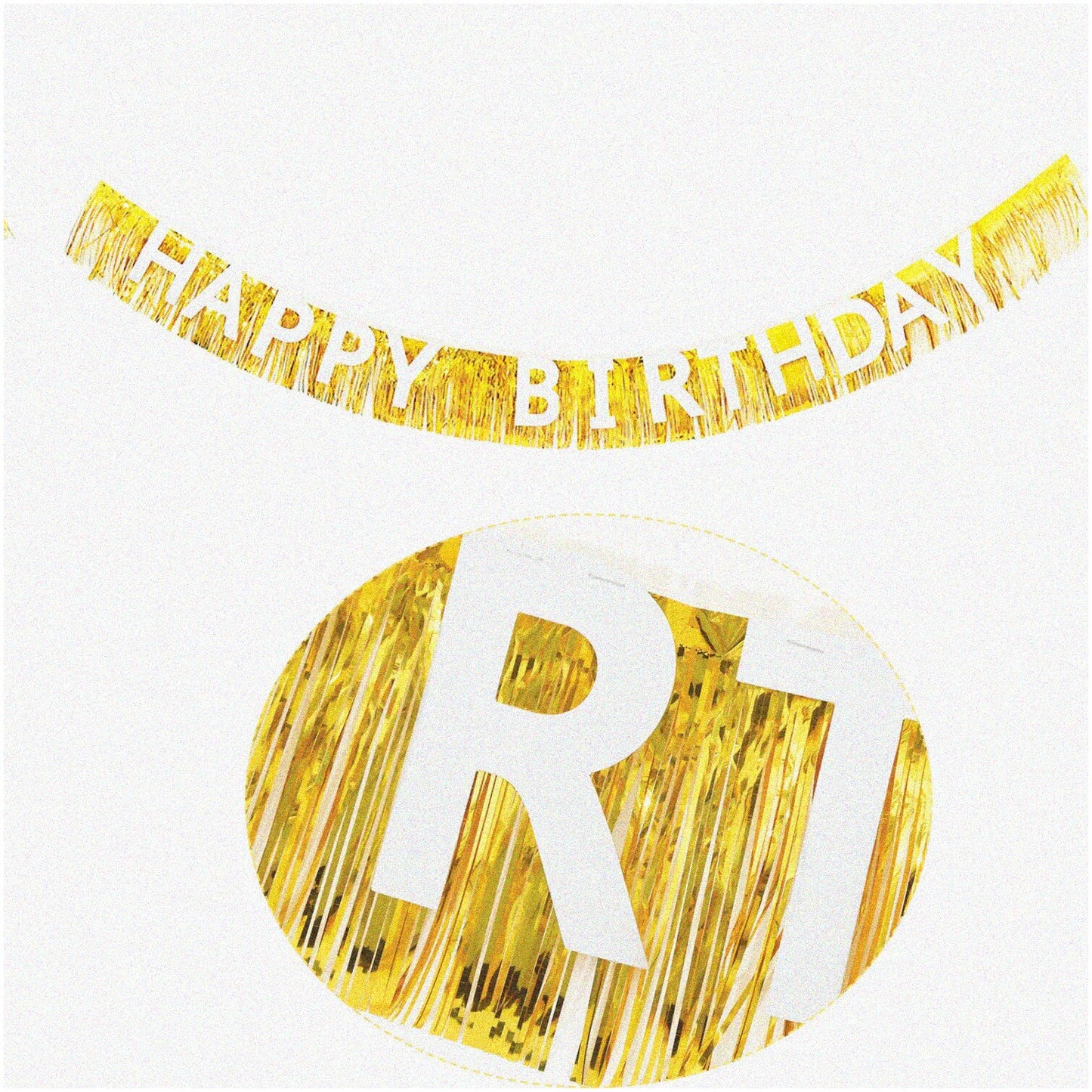 Gold Circle Garland 52ft 4 Pack