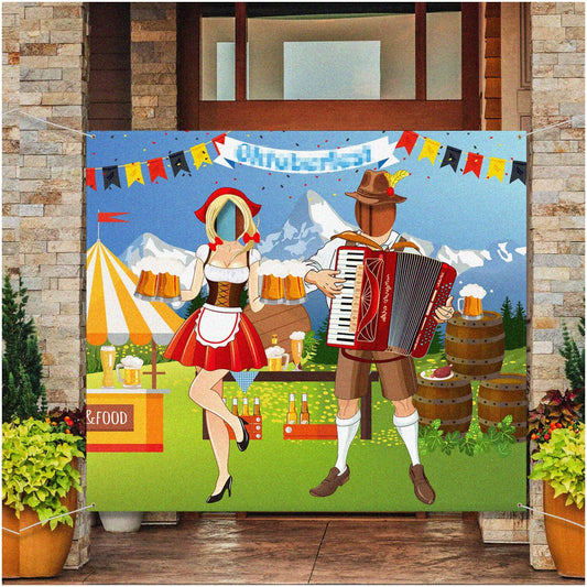 Bavarian Bash 5x4ft Fabric Photo Banner for Oktoberfest