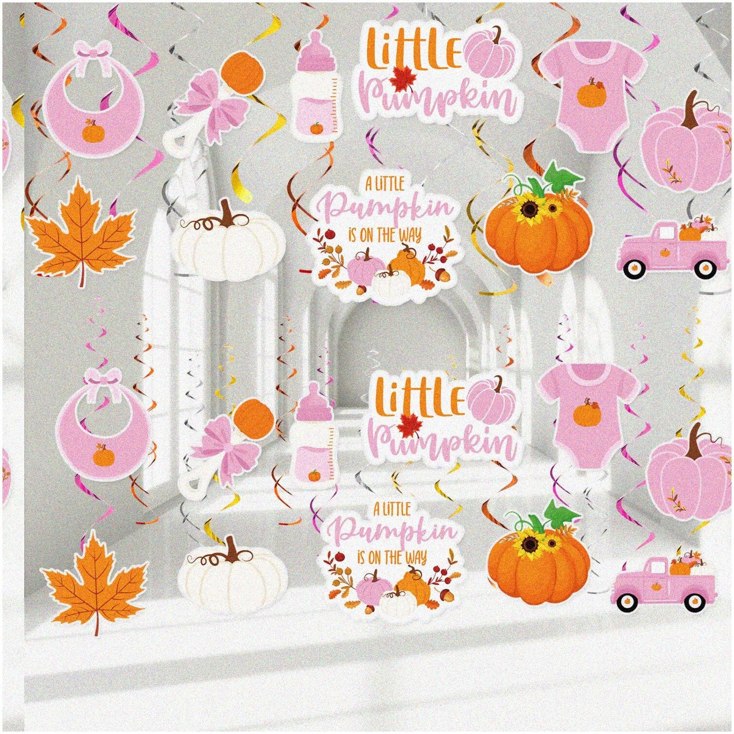 Pumpkin Patch Party Pack - 52 Pieces Fall Decorations