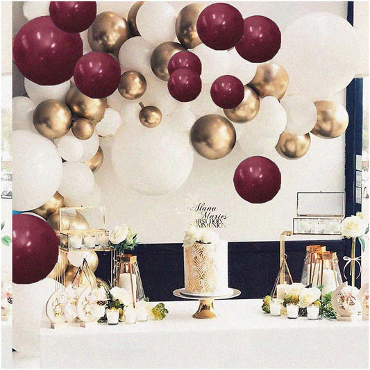 Maroon Gold 81pcs Graduation and Celebration Decorations