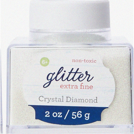 2oz White Diamond Glitter Jar
