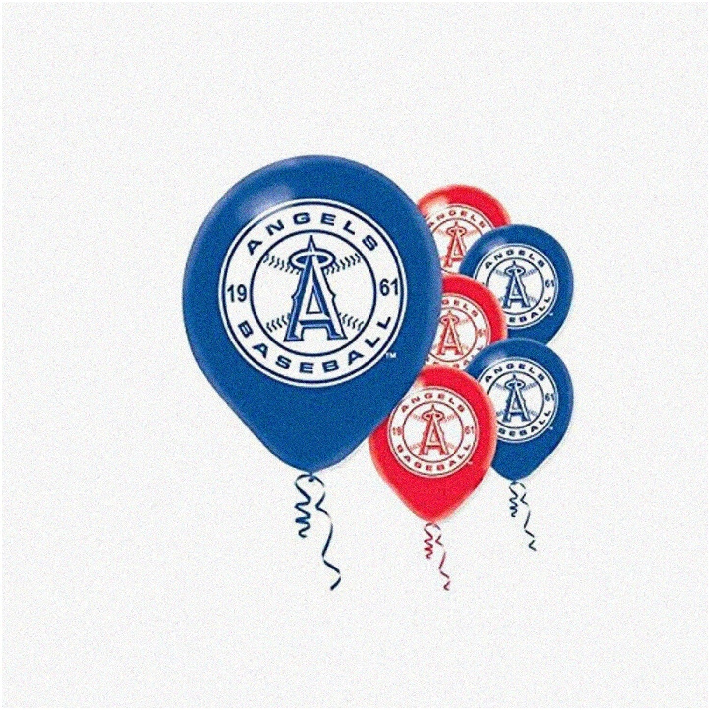 Los Angeles Angels MLB Balloons 12" Pack of 6