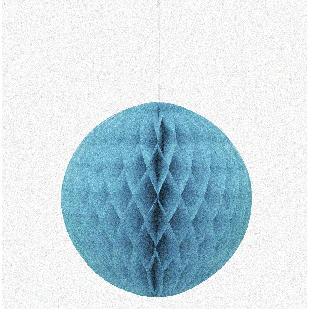 Tropical Teal Paradise Hanging Honeycomb Ball 8"