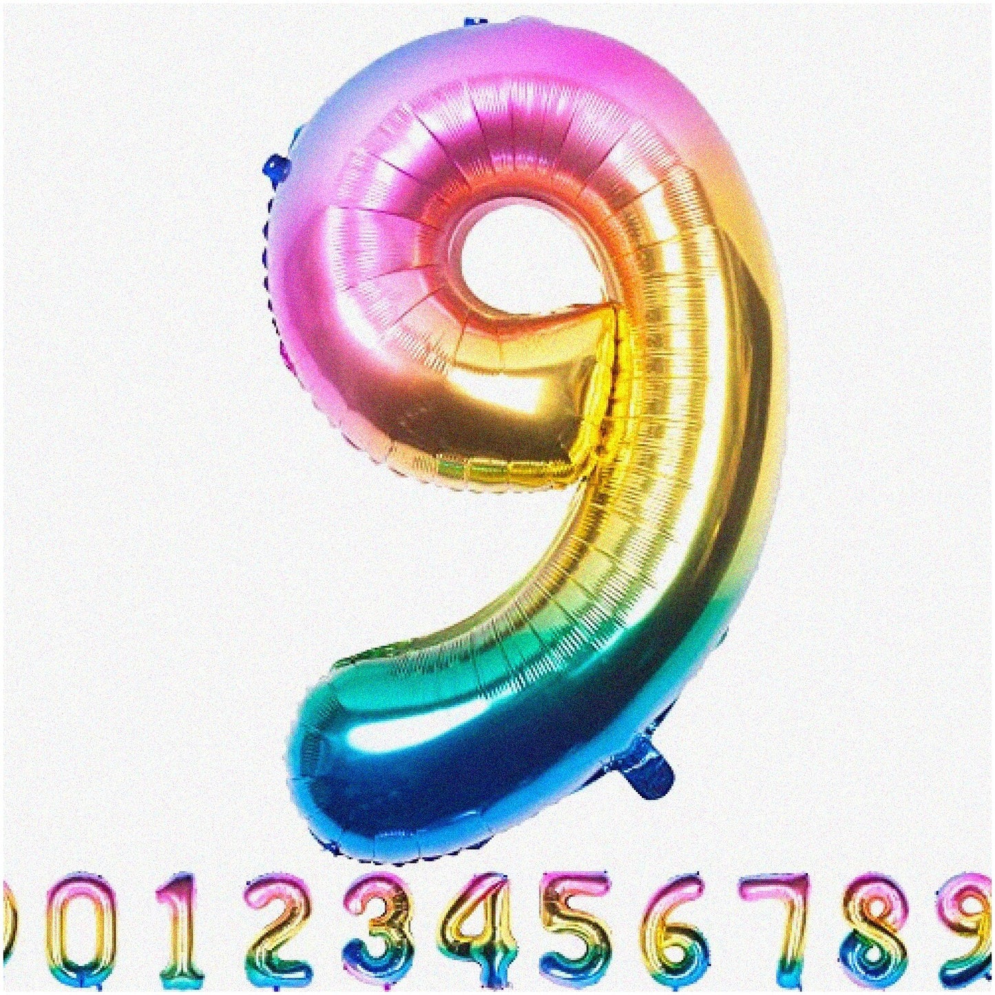 Rainbow Number Fiesta 40" Giant Colorful Party Balloons