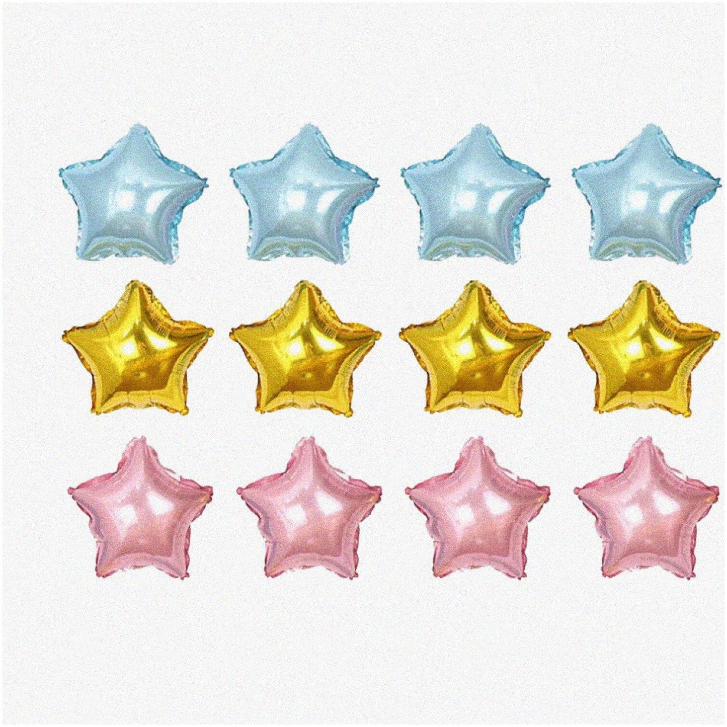 45 Pcs Star-Shaped Mylar Balloons Set 10 Inch