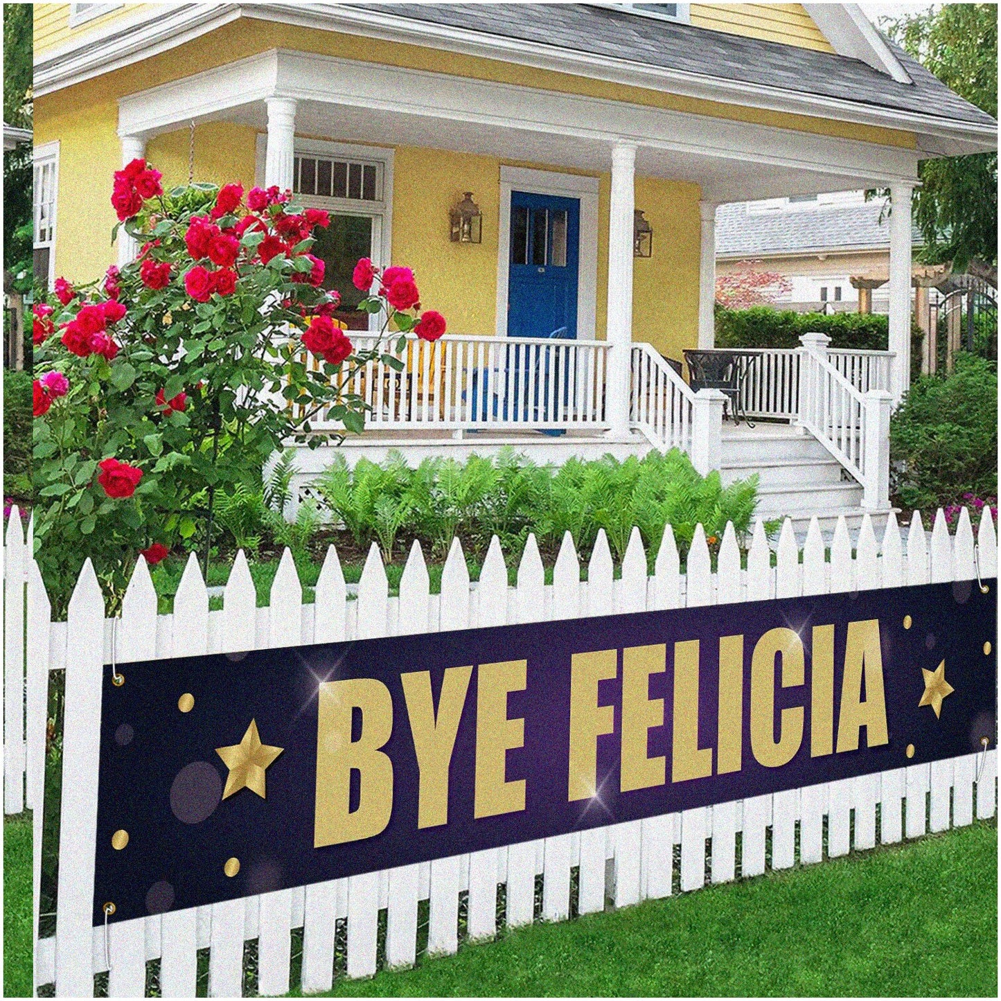 Vibrant 8.9x1.6ft Divorce & Moving Party Banner