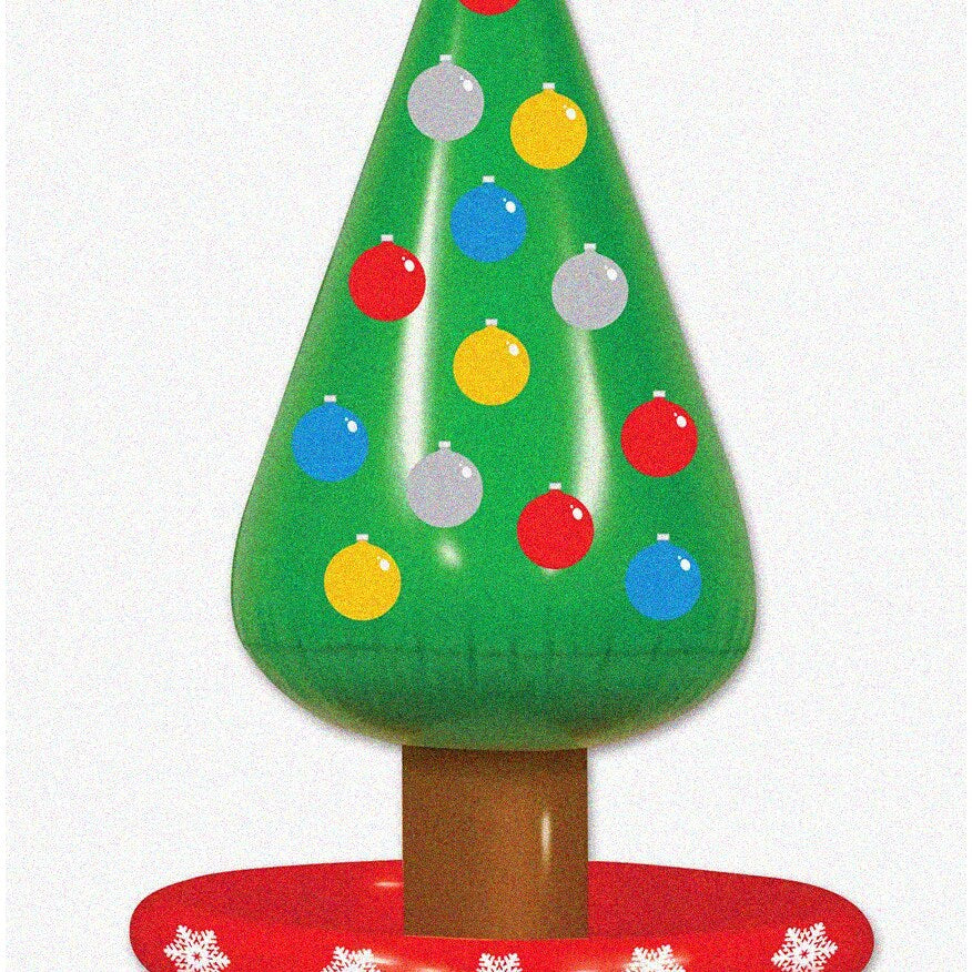 Party Palms Inflatable Beverage Cooler 24 Can Christmas Tree