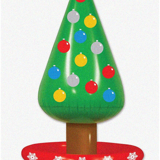 Party Palms Inflatable Beverage Cooler 24 Can Christmas Tree