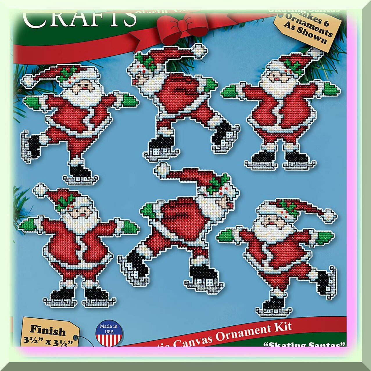 DIY Cross Stitch Ornament Kit for Holiday Decorations
