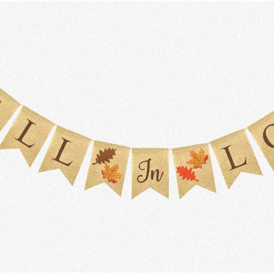 Burlap Fall Banner for Autumn Events