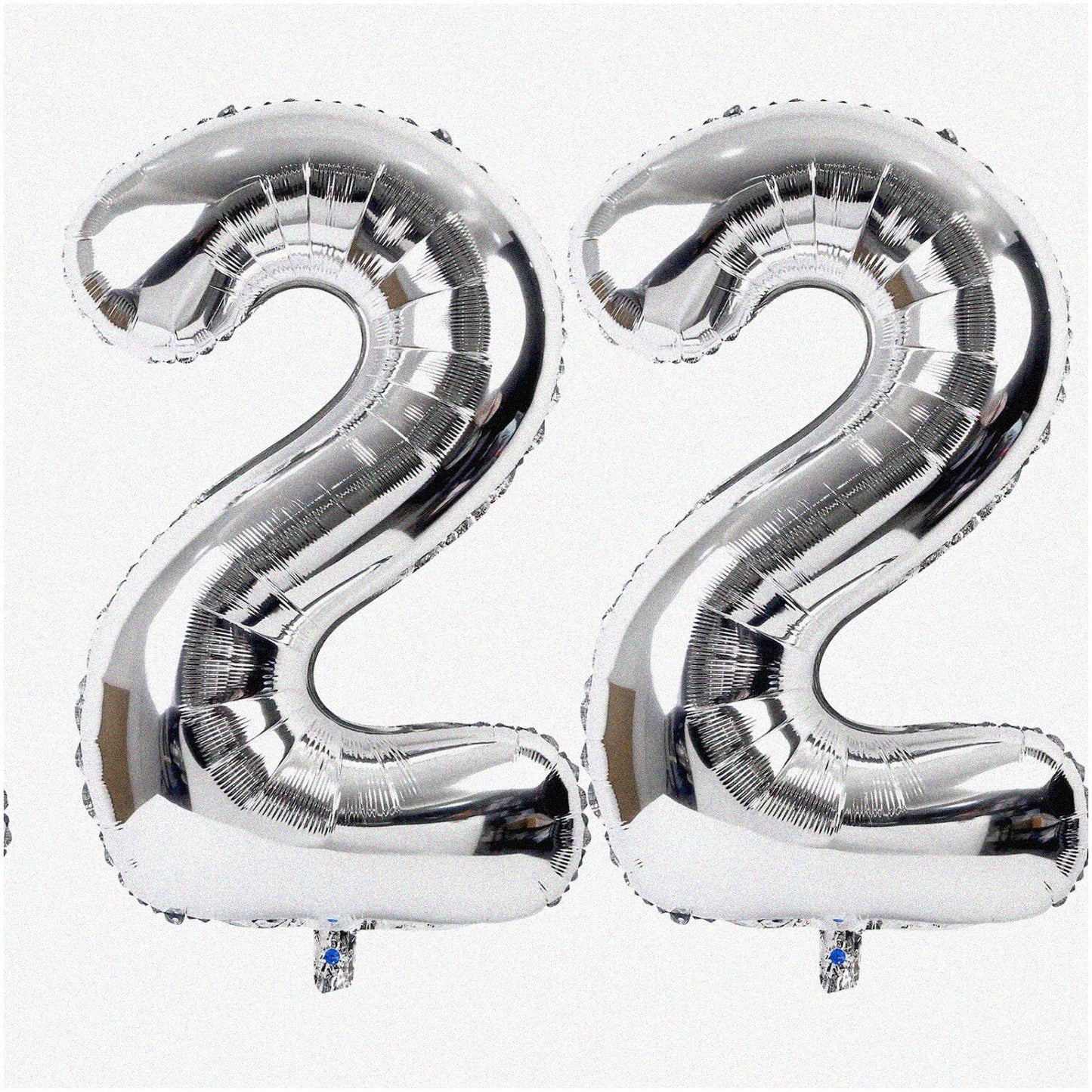 Silver Jubilee Balloon Set with Two 40-Inch Number Balloons