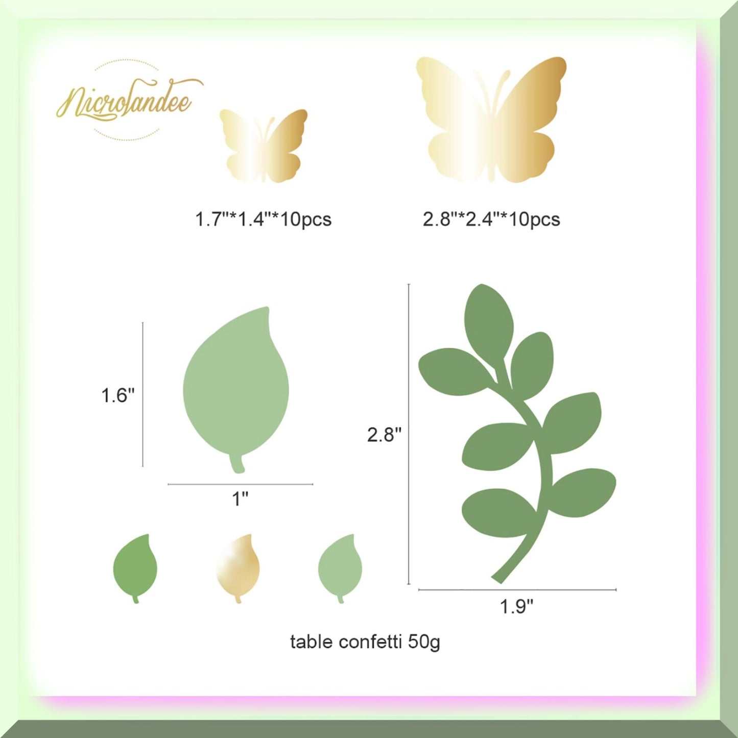 12PCS Green Pink Tissue Pom Poms and Paper Lanterns Set