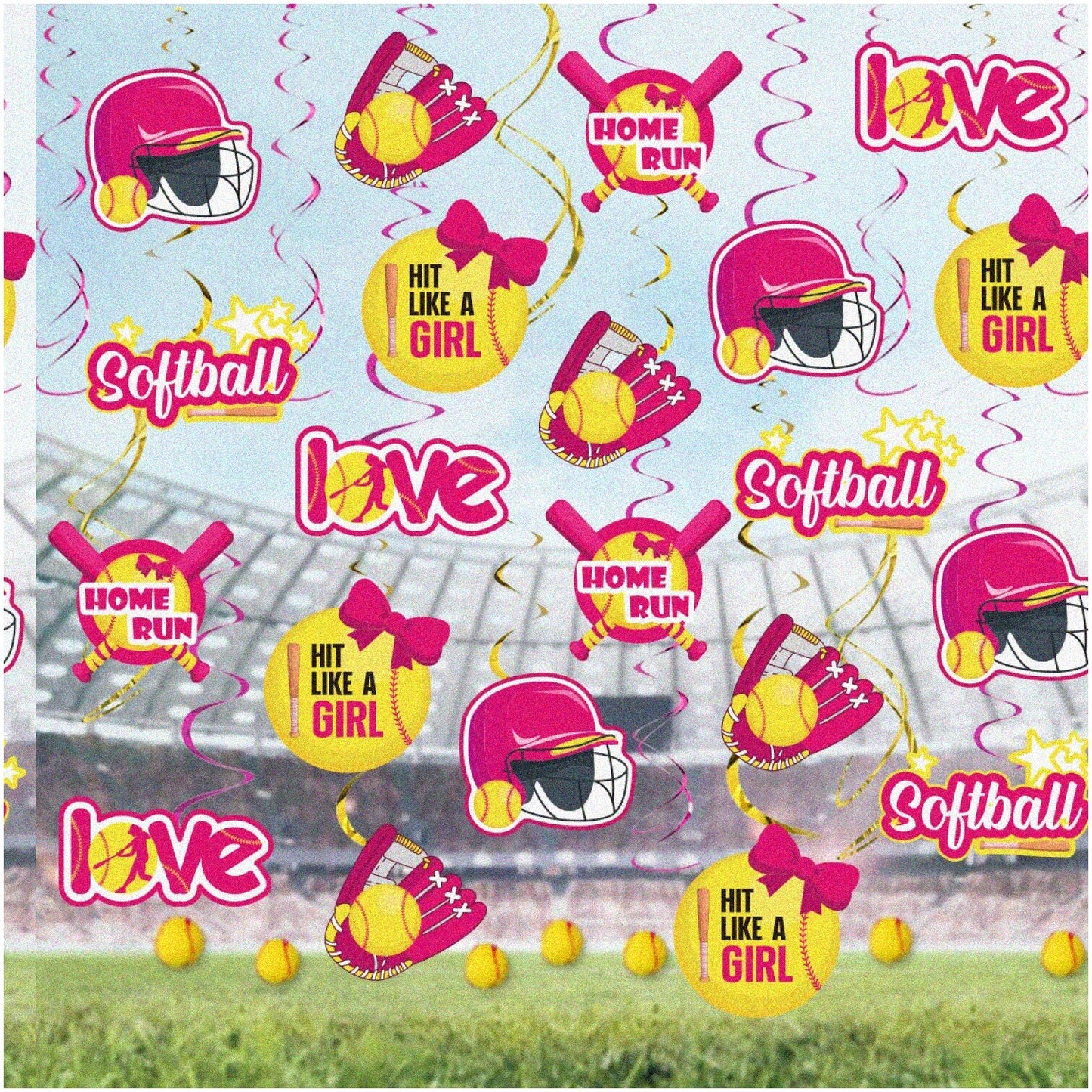 Black Glitter 20th Birthday Centerpiece Sticks 12-Pack