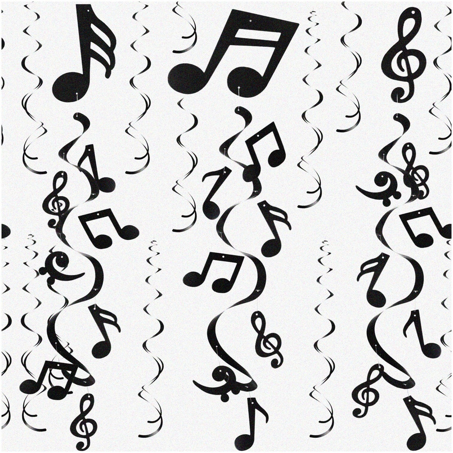 84-Piece Music Note Hanging Decorations for Parties
