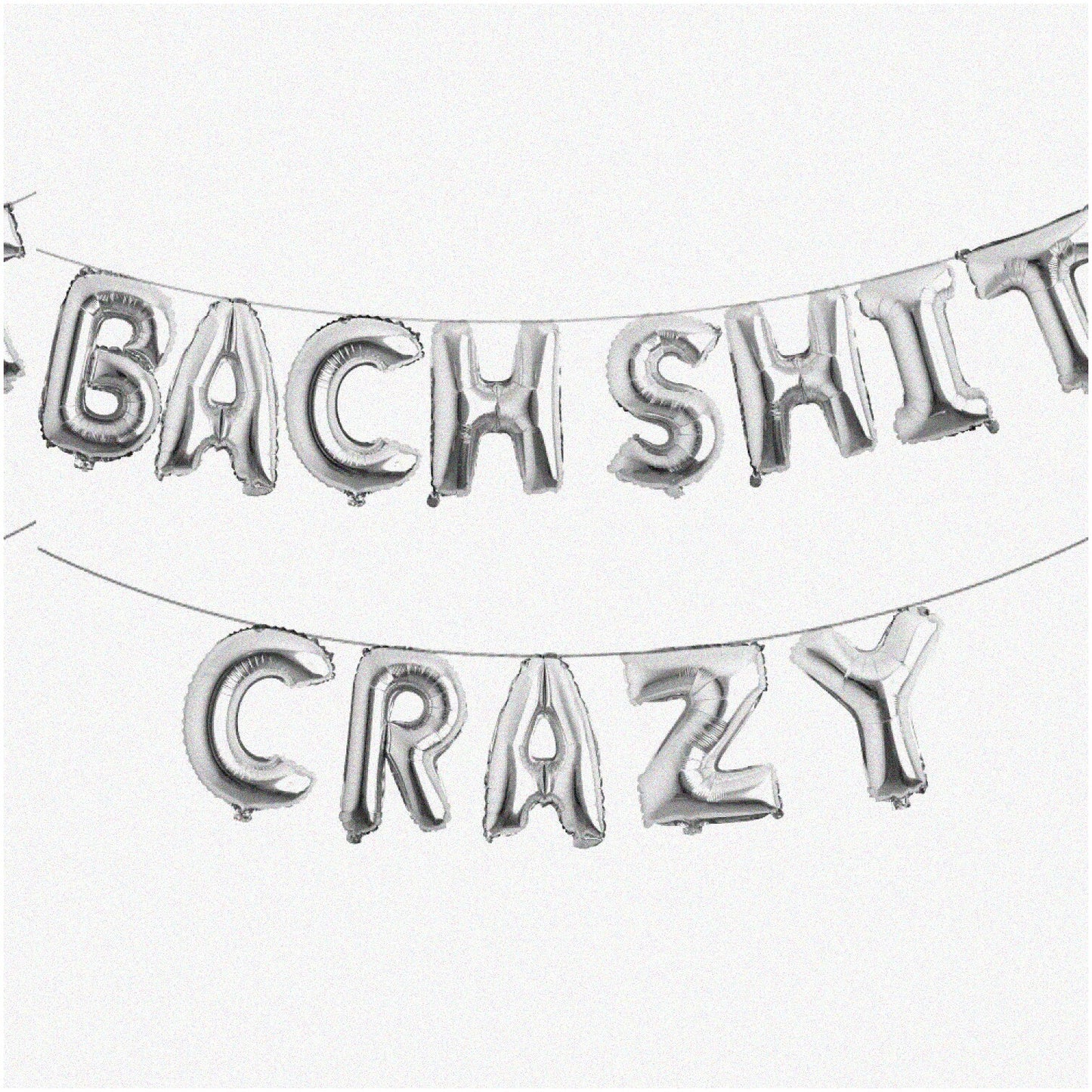16-Inch Silver Bachelorette Party Balloons & Banner Set