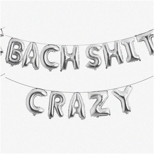 16-Inch Silver Bachelorette Party Balloons & Banner Set
