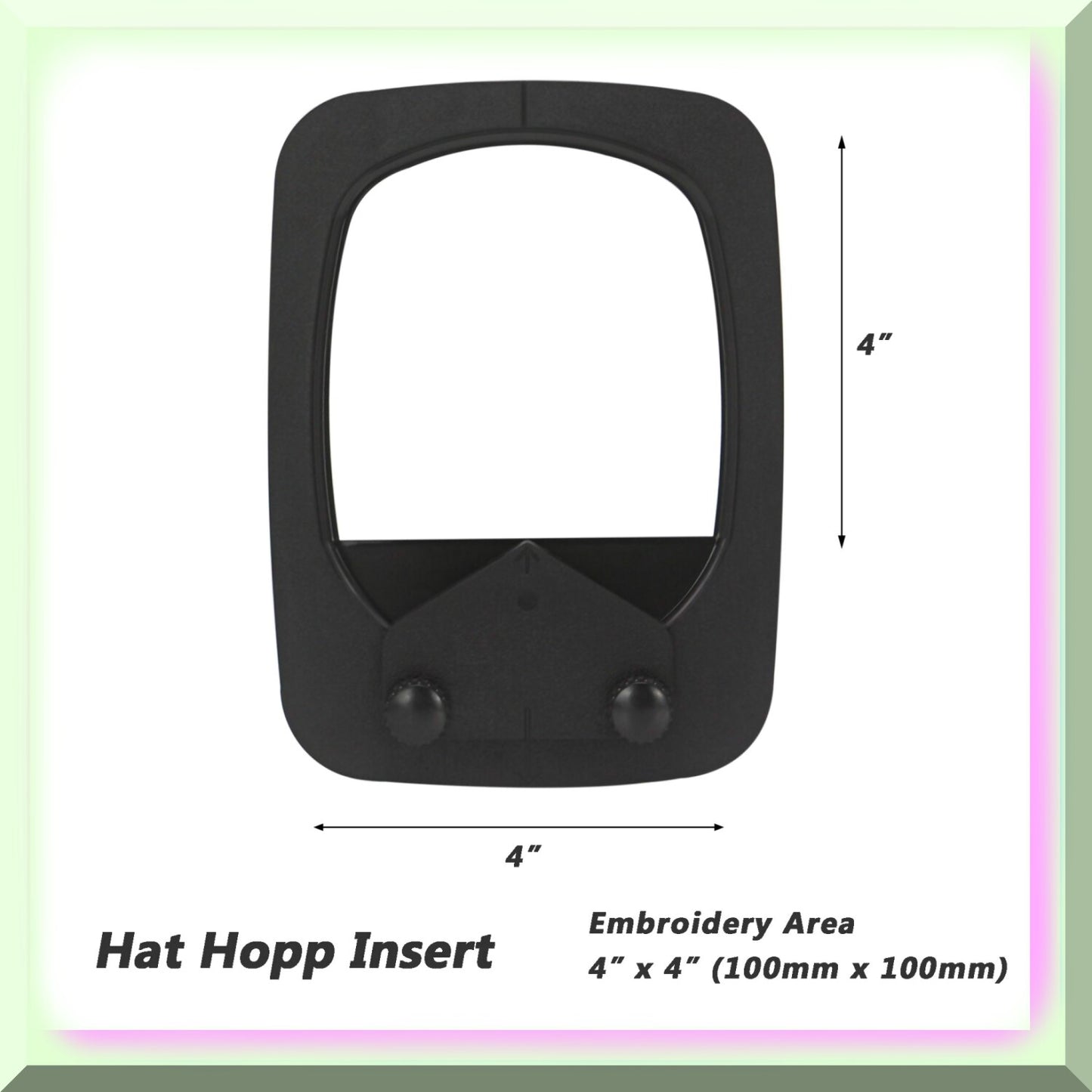 Embroidery Hat Hoop Insert for Janome & Elna Machines