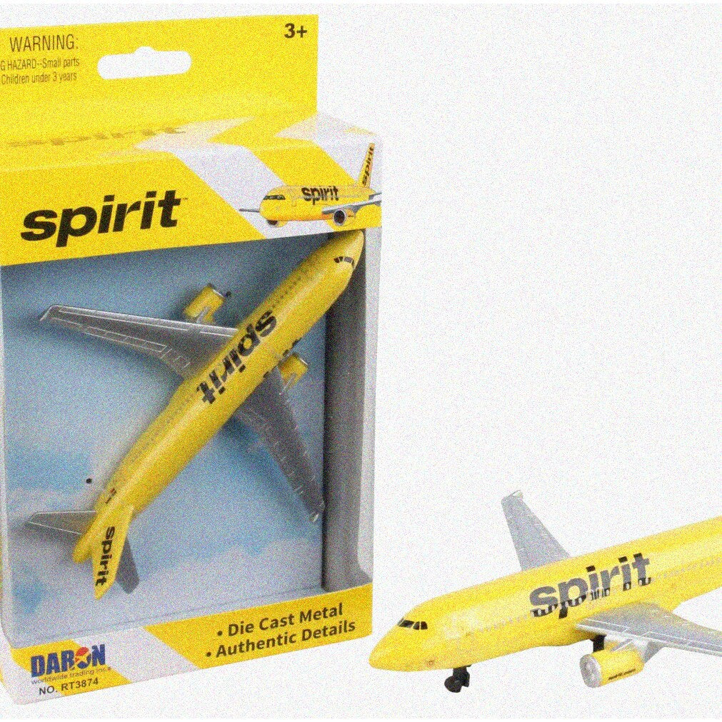 Yellow Die-Cast Plane for Collectors and Play