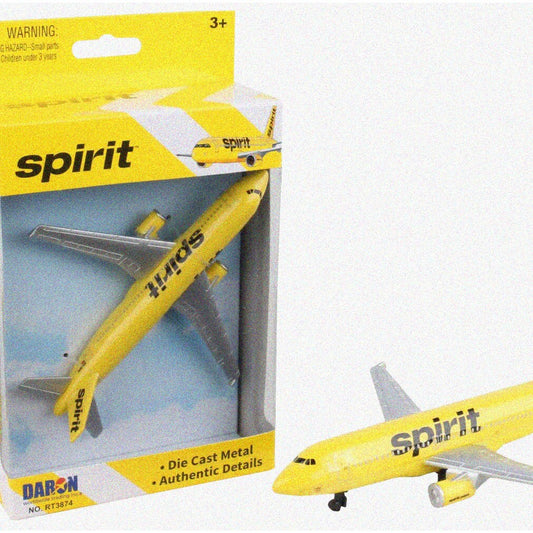 Yellow Die-Cast Plane for Collectors and Play