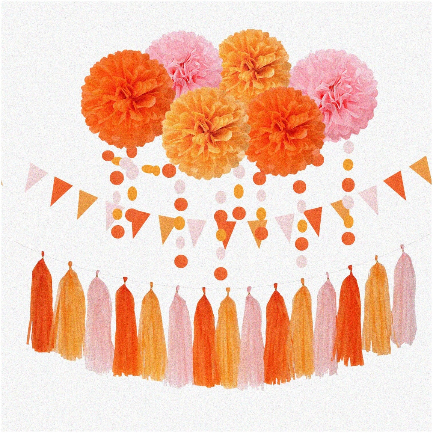 Party Princess Celebration Kit with Pink Balloons and Fringe Curtain