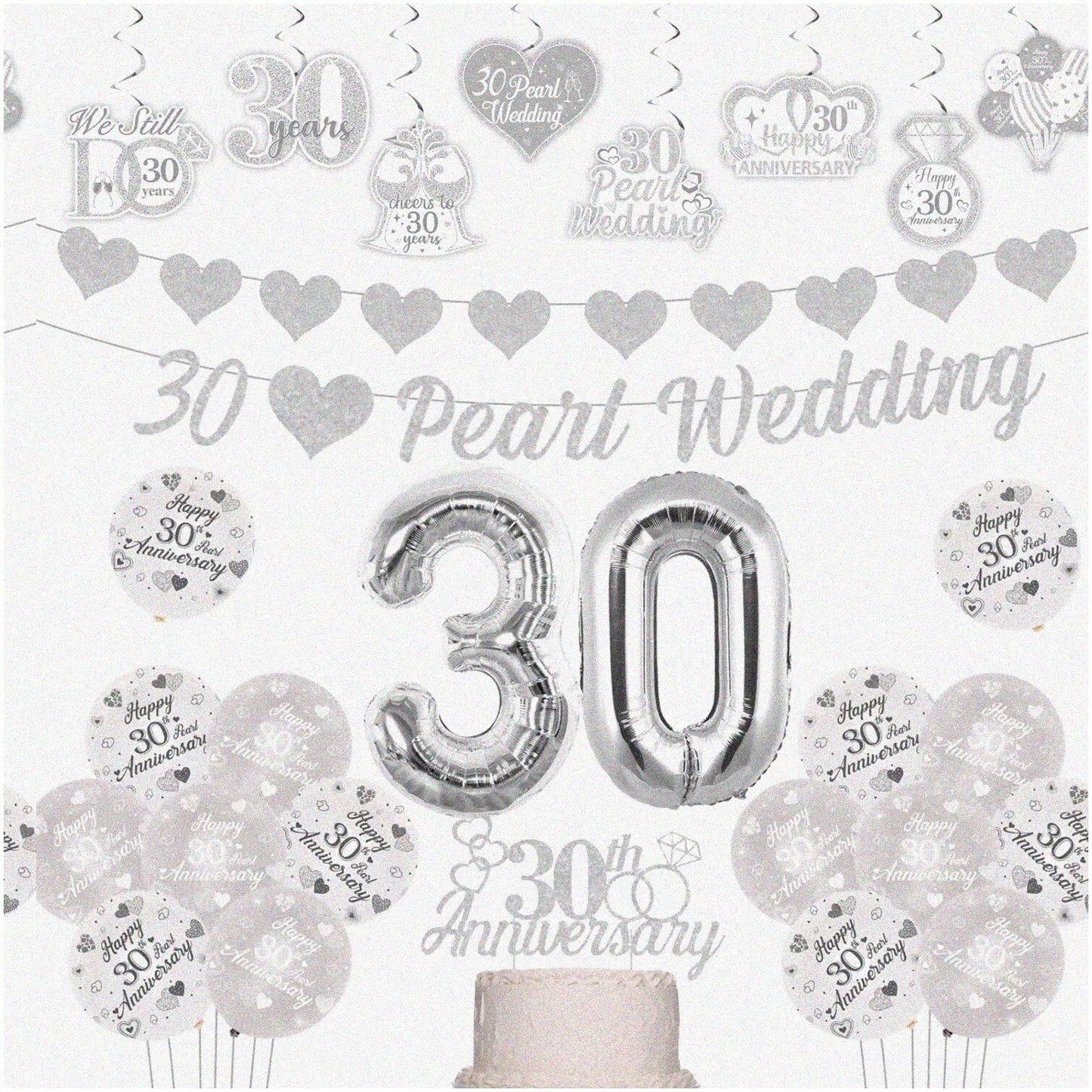 30th Pearl Wedding Anniversary Celebration Kit