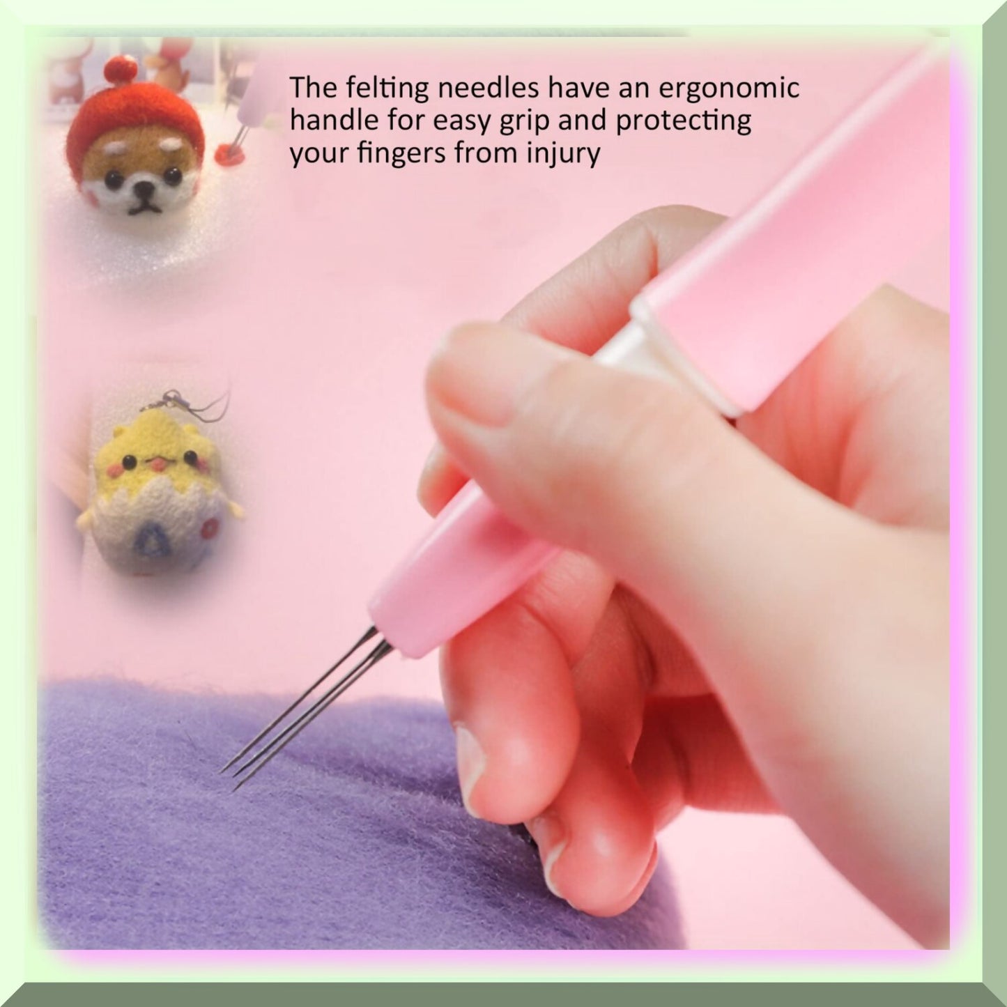 3-in-1 Felting Needle Tool for DIY Tufting and Patchwork
