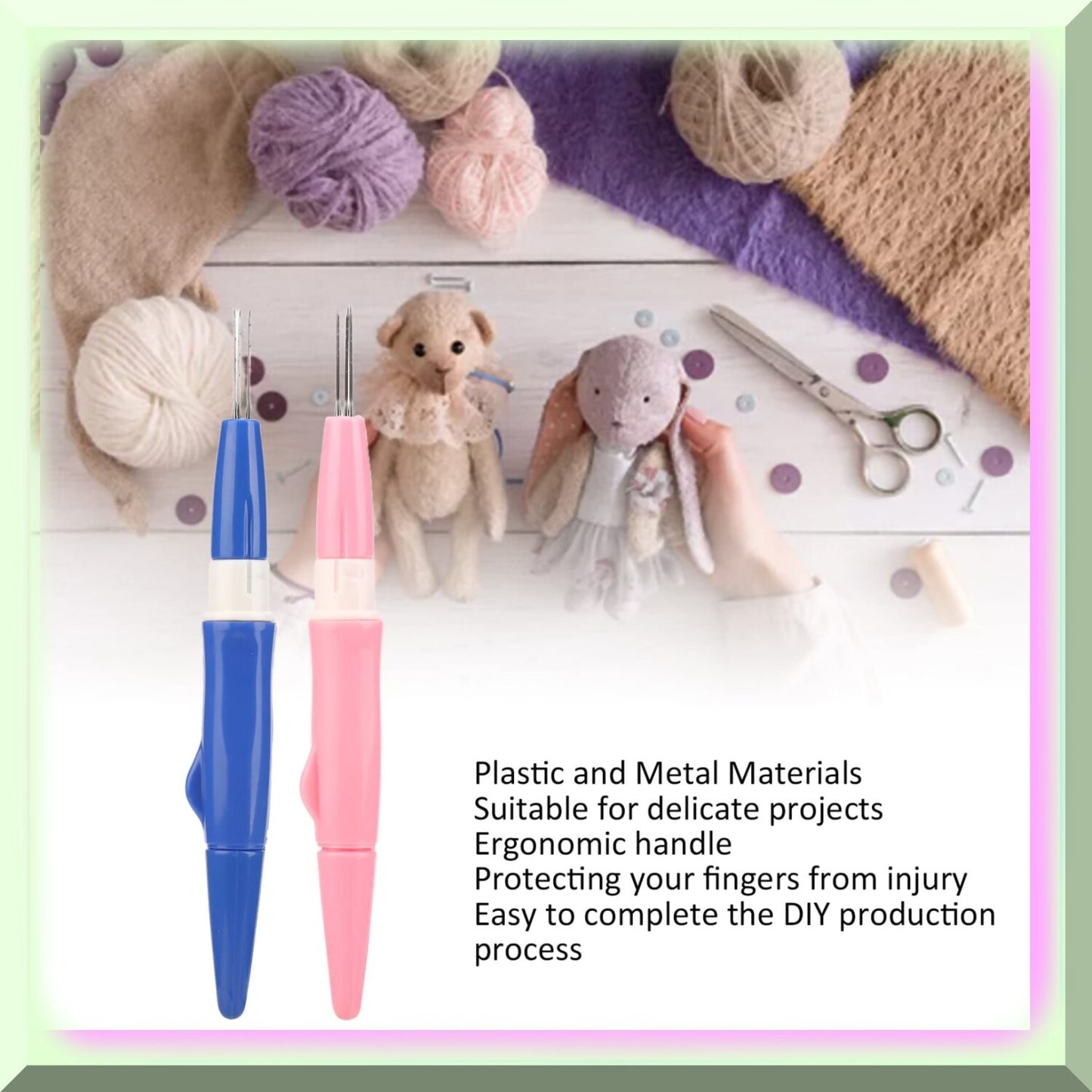 3-in-1 Felting Needle Tool for DIY Tufting and Patchwork