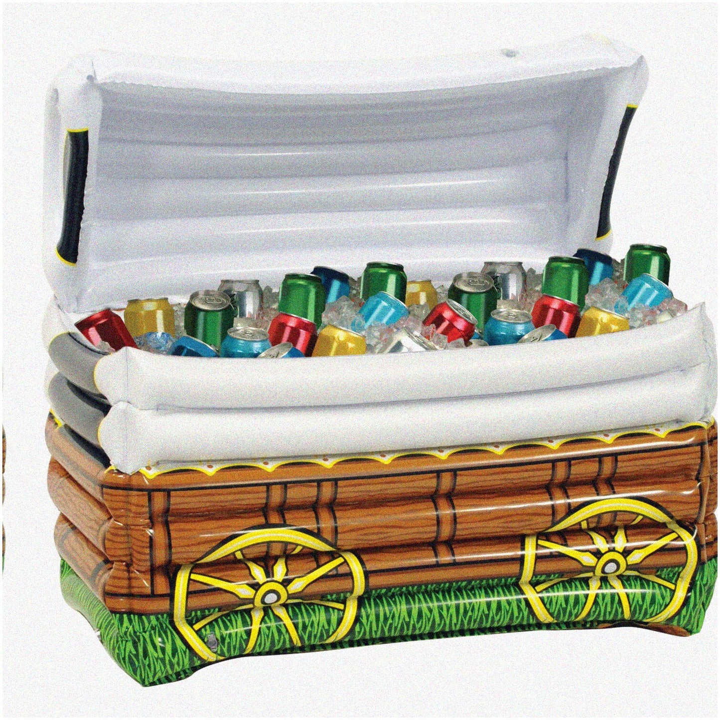 Inflatable Cooler Western Theme Holds 48 Cans