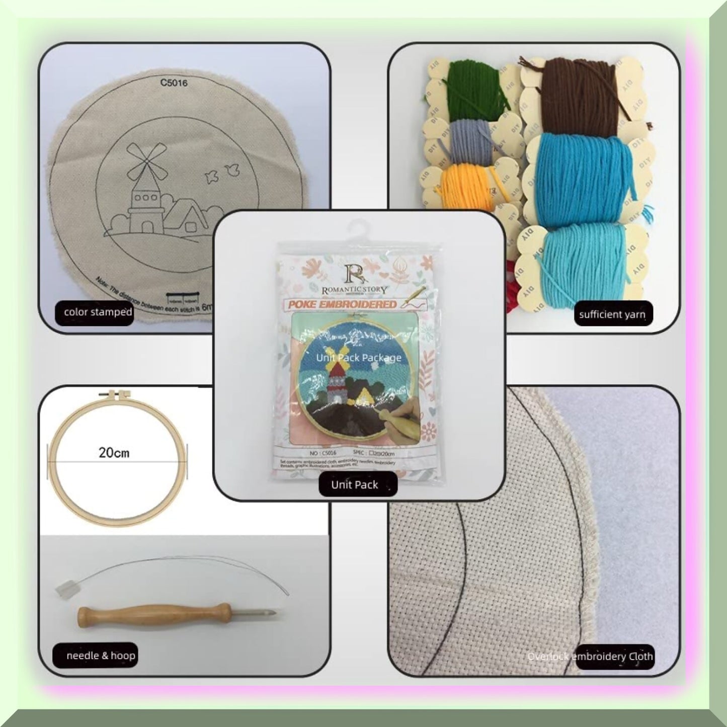 DIY Punch Needle Embroidery Kit for Beginners