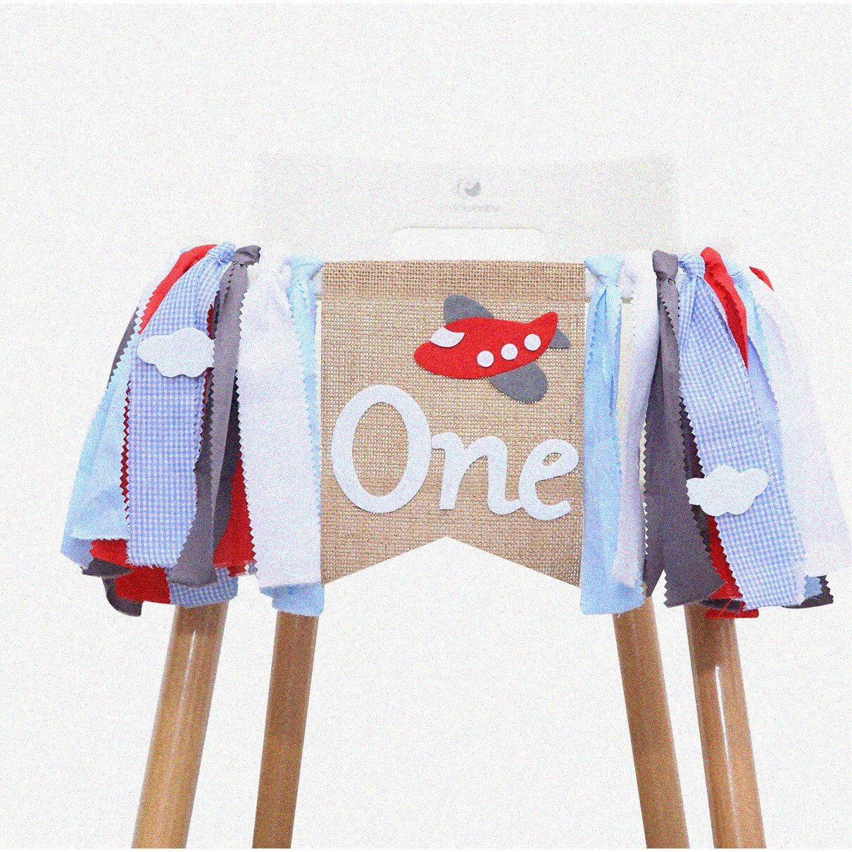First Birthday Airplane Banner for Party Decor
