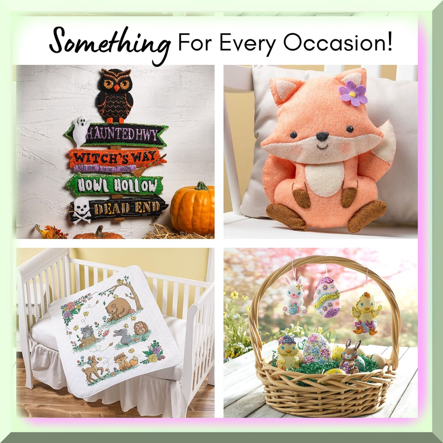 DIY Cross-Stitch Ornament Kit for Holiday Decorations