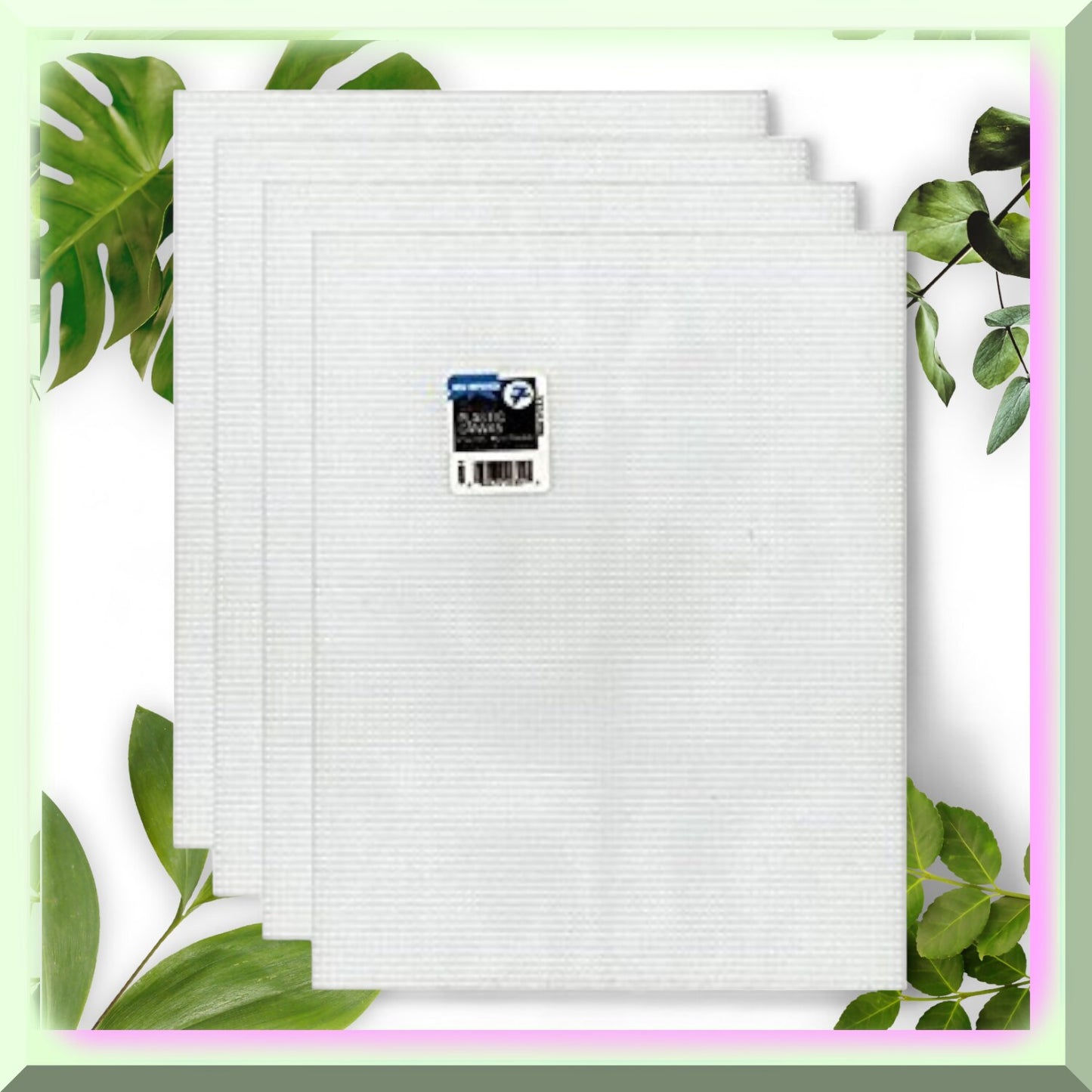 Clear Mesh Plastic Canvas Bundle 4 Pack for Crafts