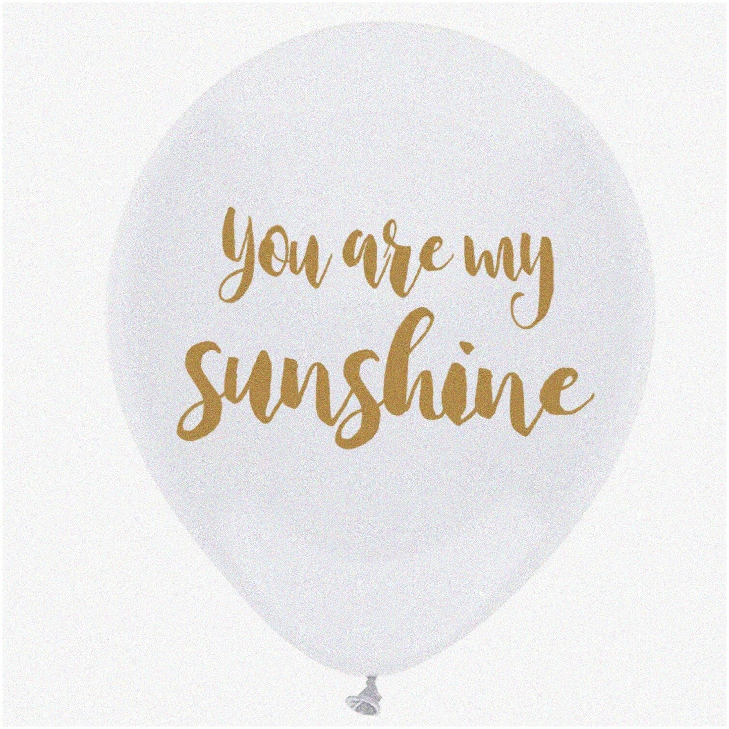 16pcs White and Gold Latex Balloons, 12-inch