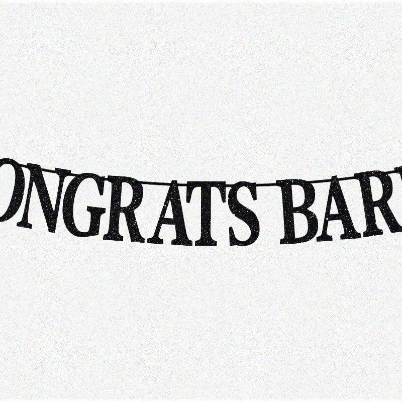 30th Celebration Door Banner Black Gold 6.1ft x 3ft