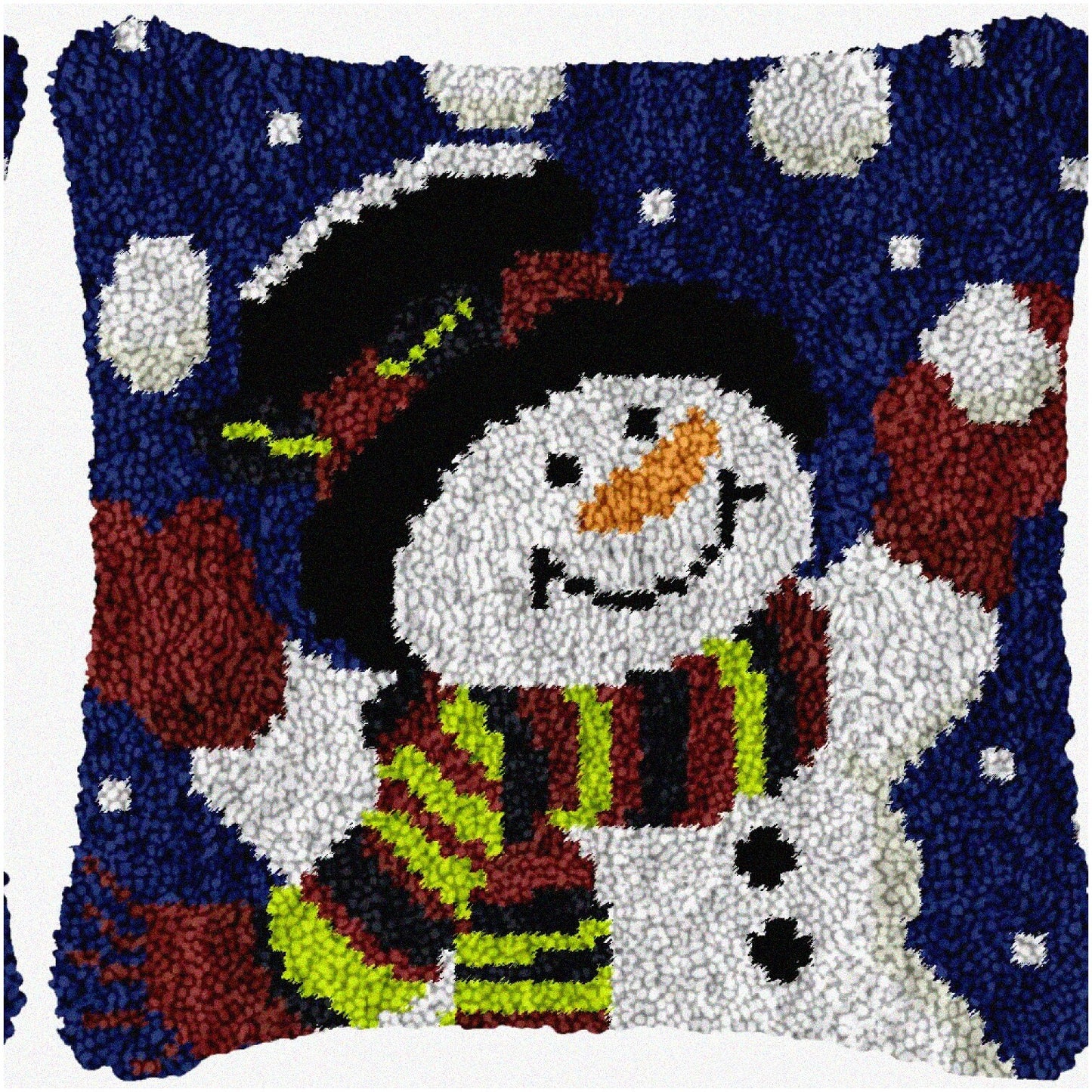 Winter Wonderland Snowman Latch Hook Kit for Home Decor