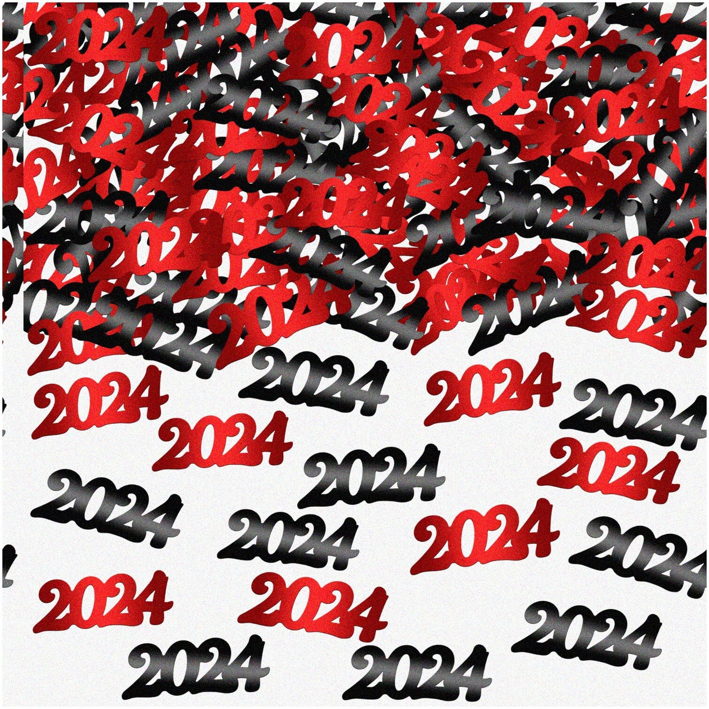 2024 Midnight Celebration Confetti Pack 500 Red & Black