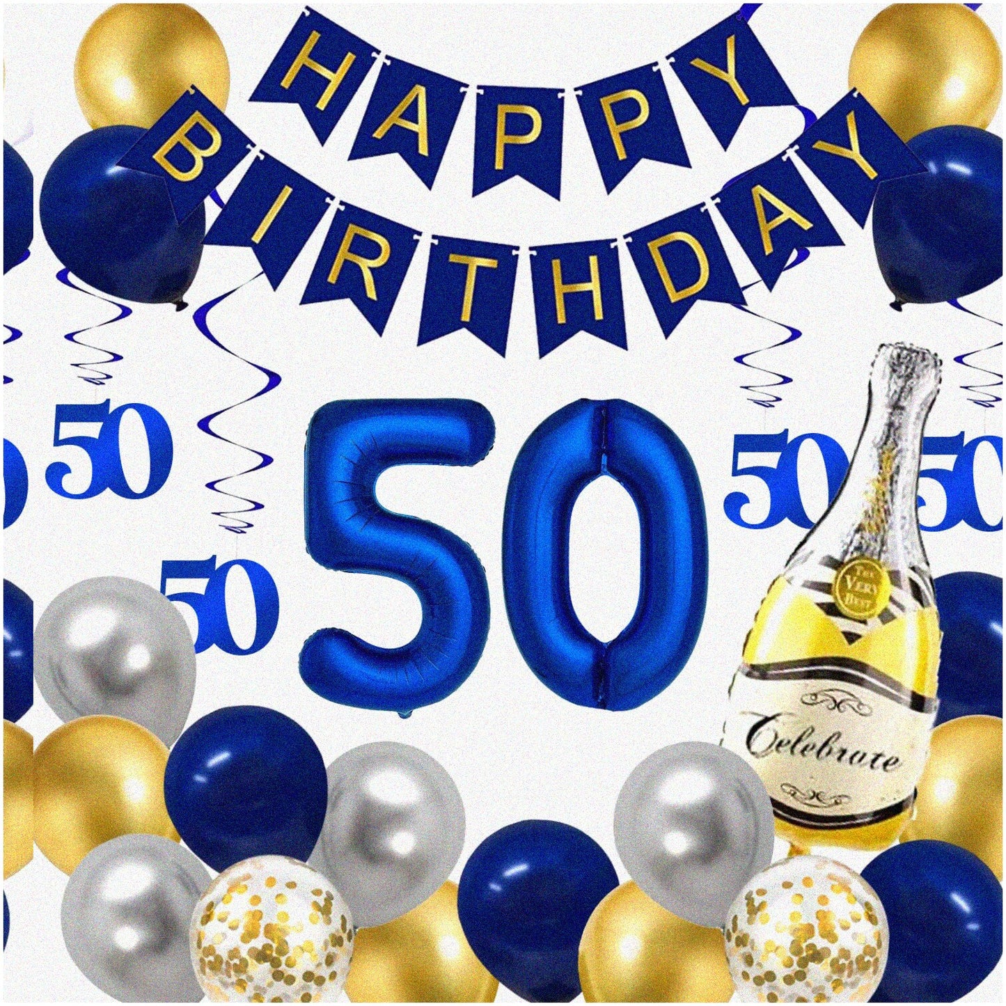 Golden Jubilee 50th Birthday Celebration Kit
