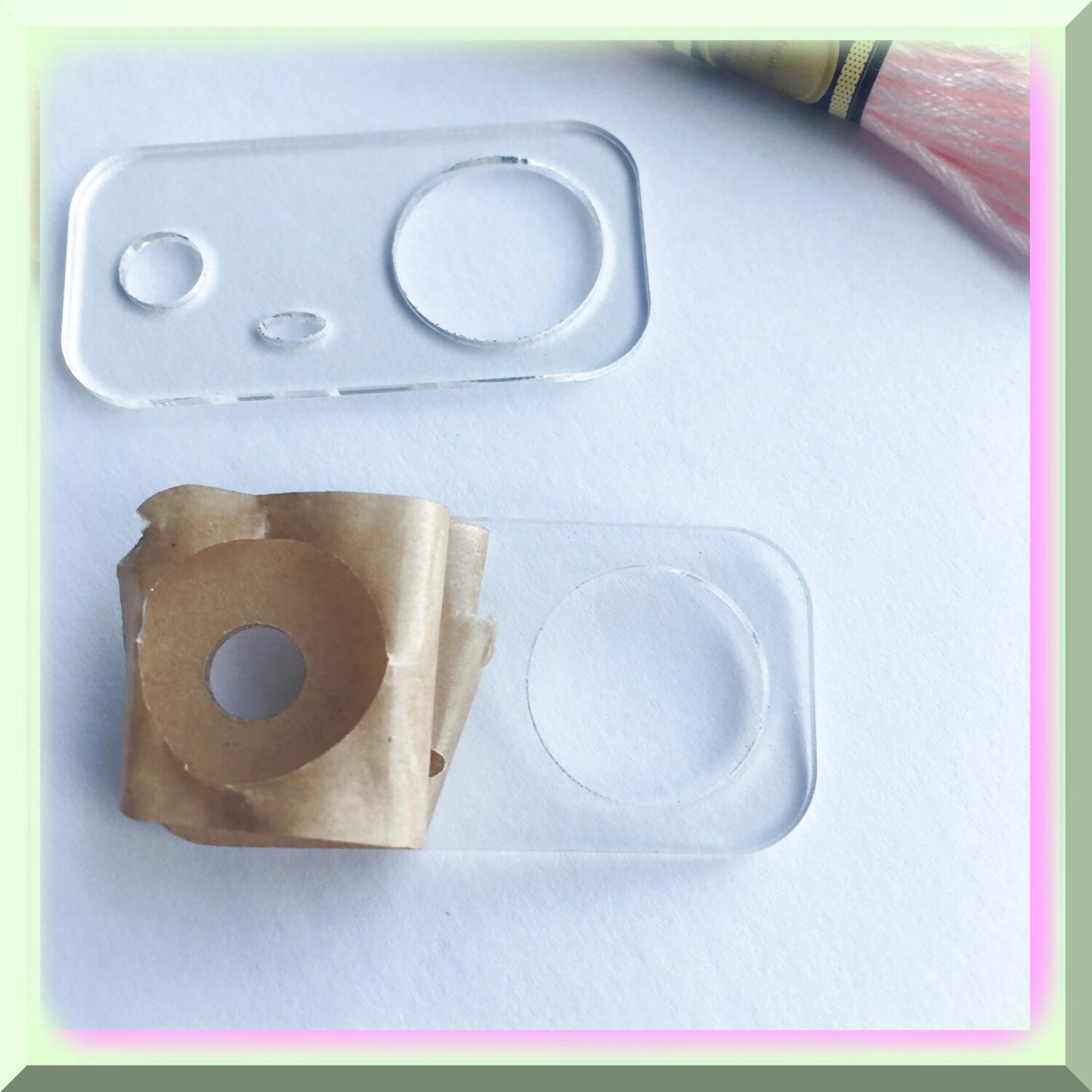 Acrylic Thread Drops for Embroidery Organization - 50 Pieces