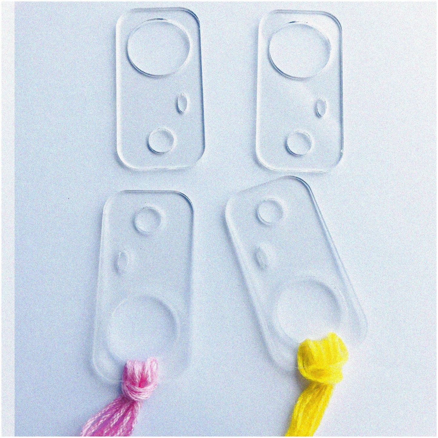 Acrylic Thread Drops for Embroidery Organization - 50 Pieces
