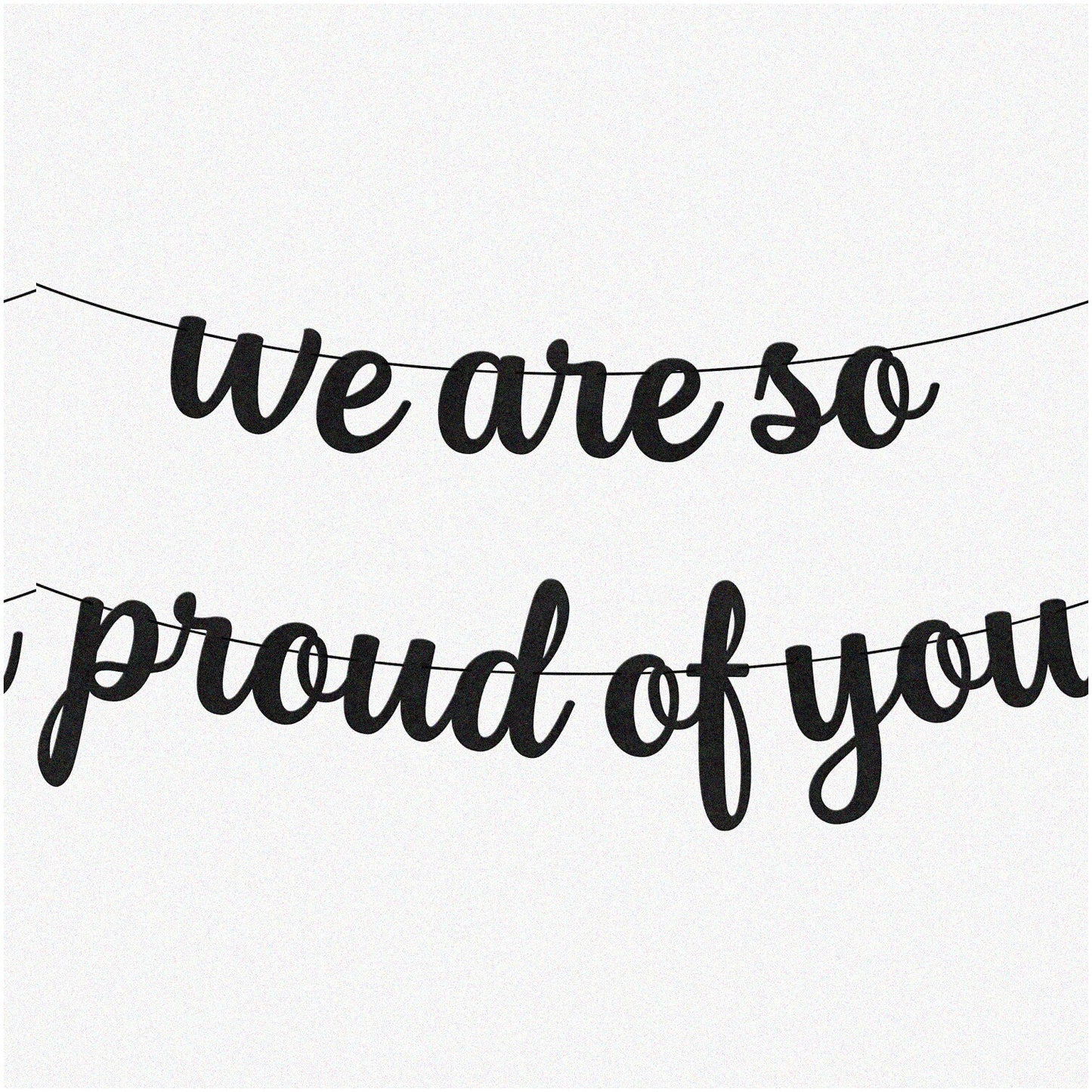 8ft Black Felt Banner for 2024 Graduation and Milestone Events