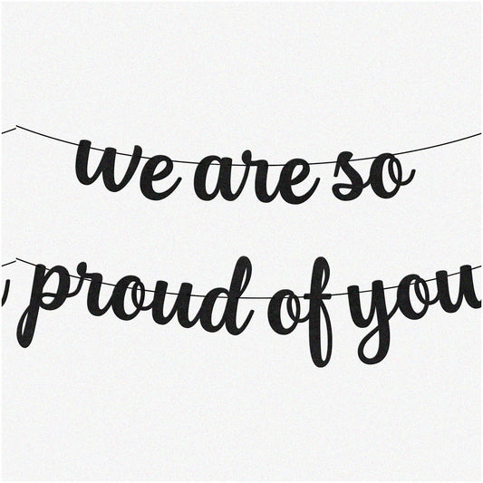 8ft Black Felt Banner for 2024 Graduation and Milestone Events