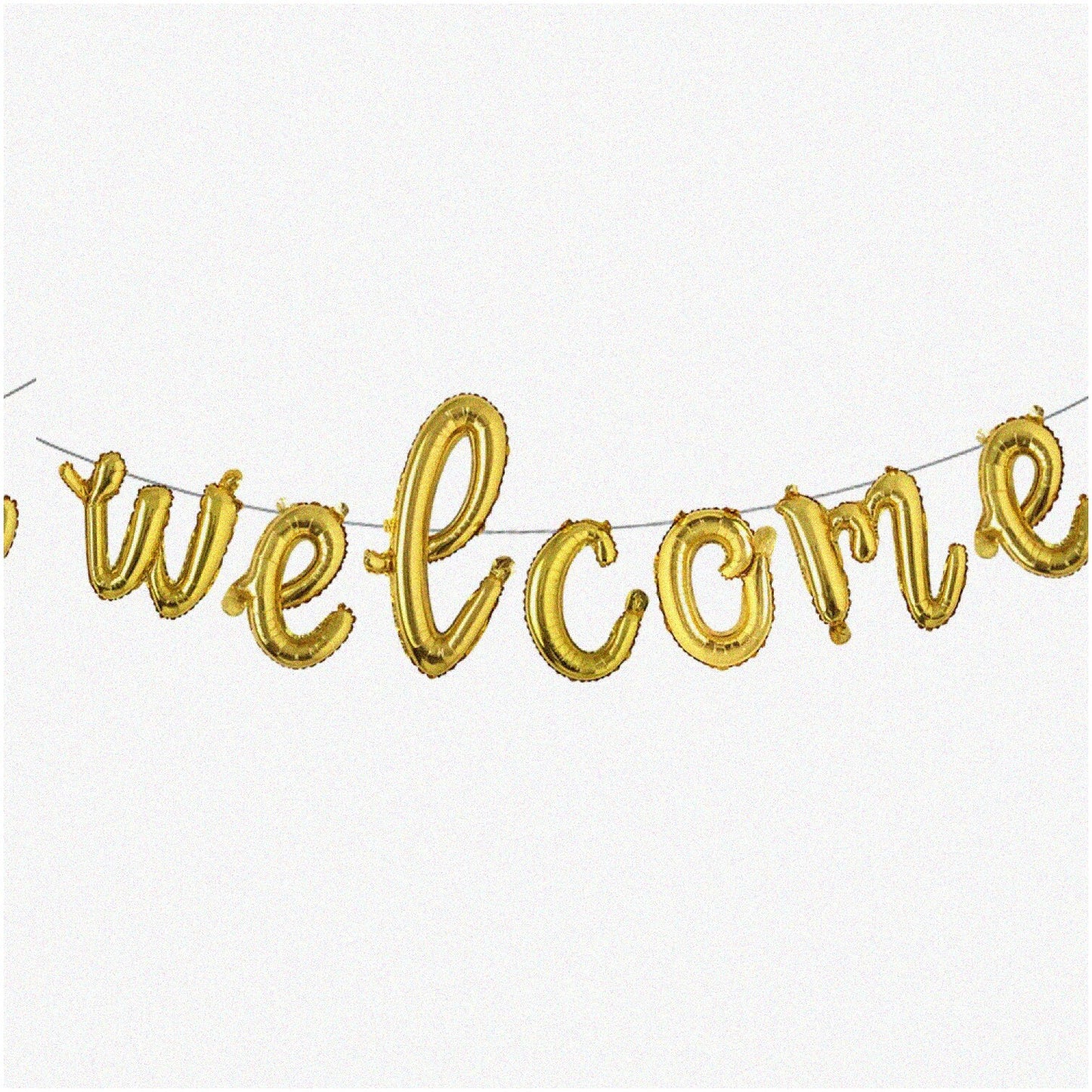 Colorful 16-Inch Welcome Balloon Banner Kit