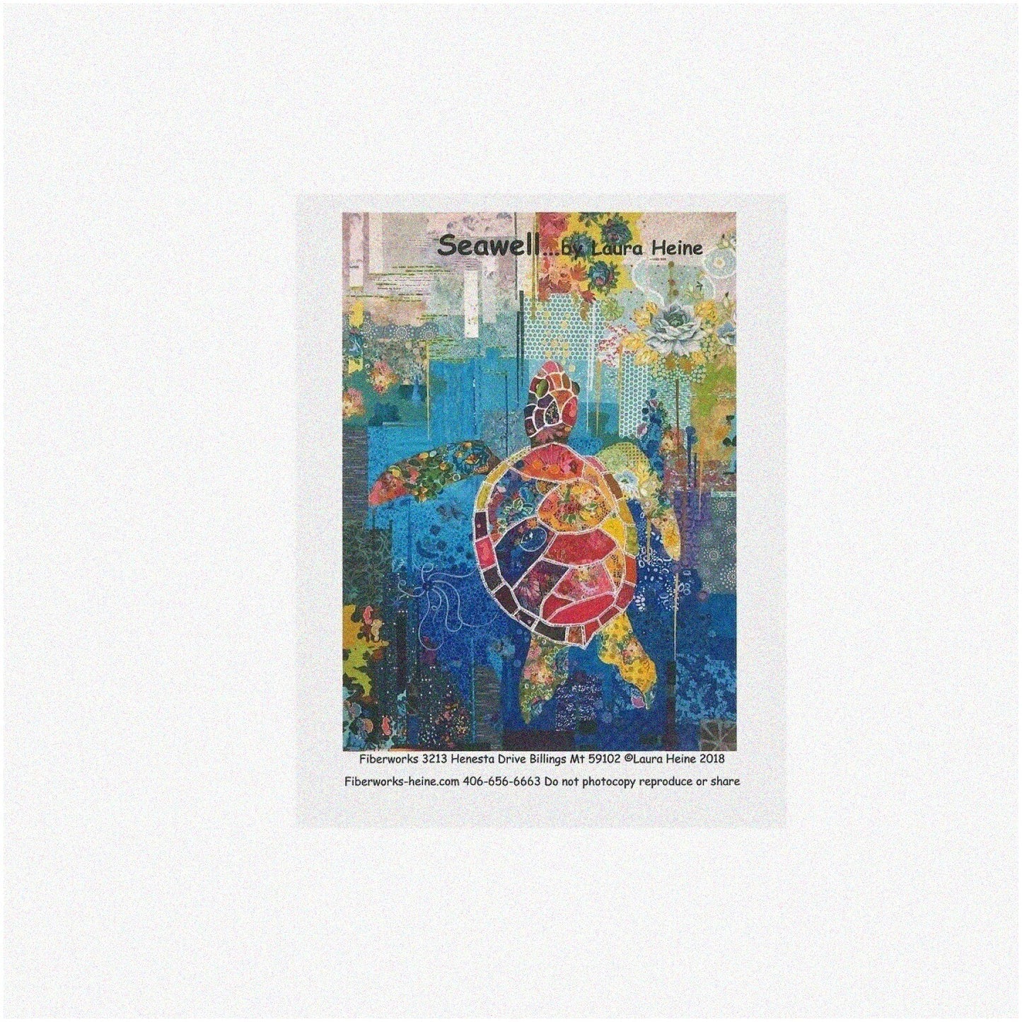 Oceanic Fiberworks Sea Turtle Quilt Pattern for Fused Applique