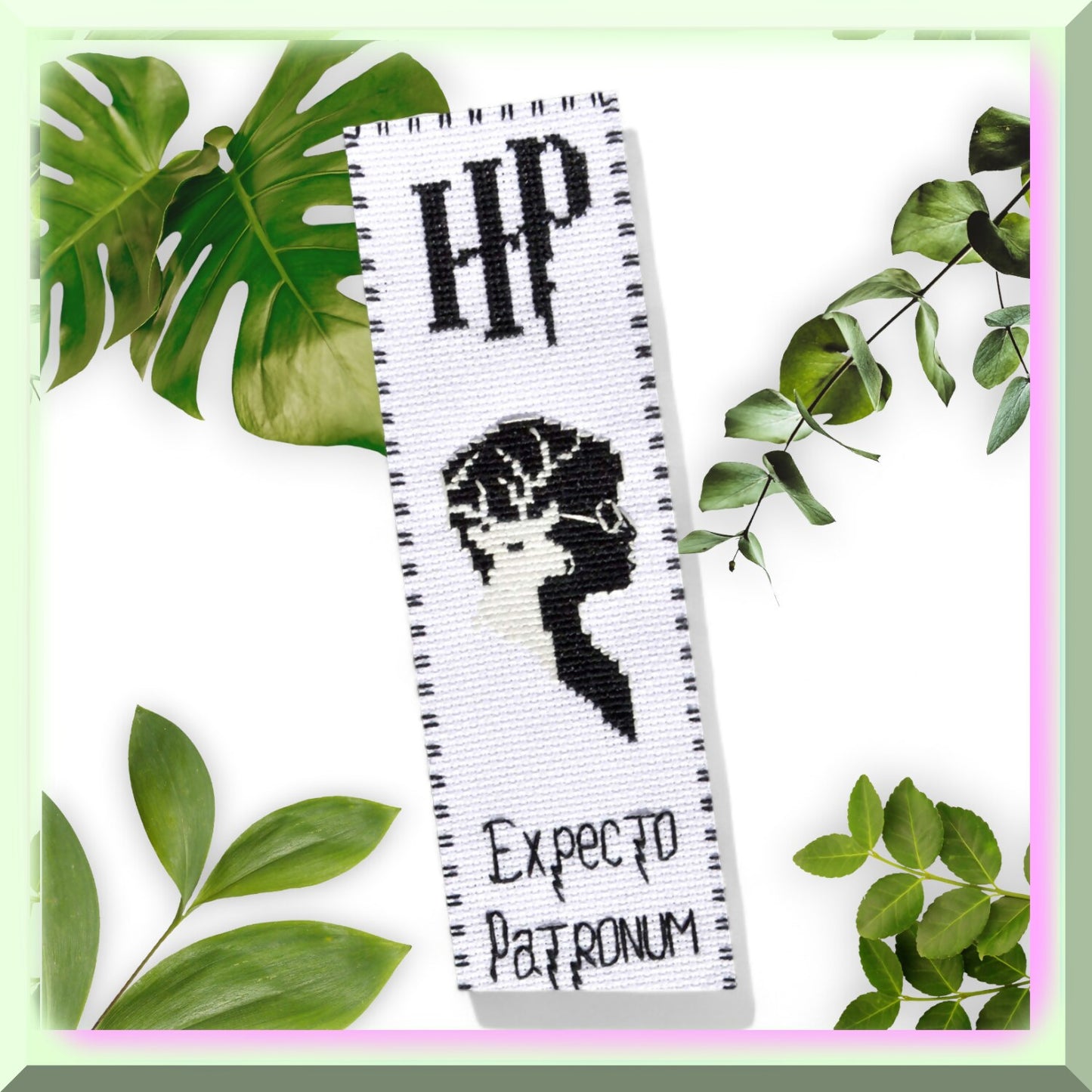 DIY Embroidery Bookmark Kit with Expecto Patronum Theme