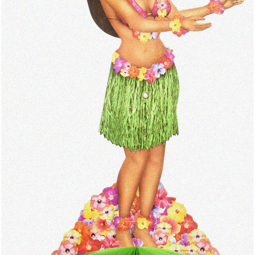 Tropical Bliss Hula Centerpiece 14-Inch