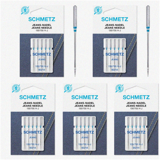Denim Sewing Machine Needles 25 Pack for Denim